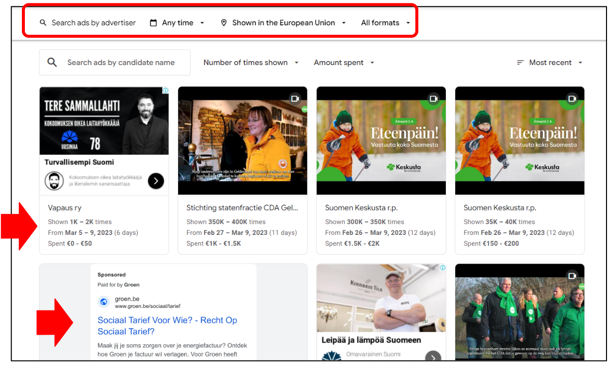 GoogleAdLibrary screenshot 1