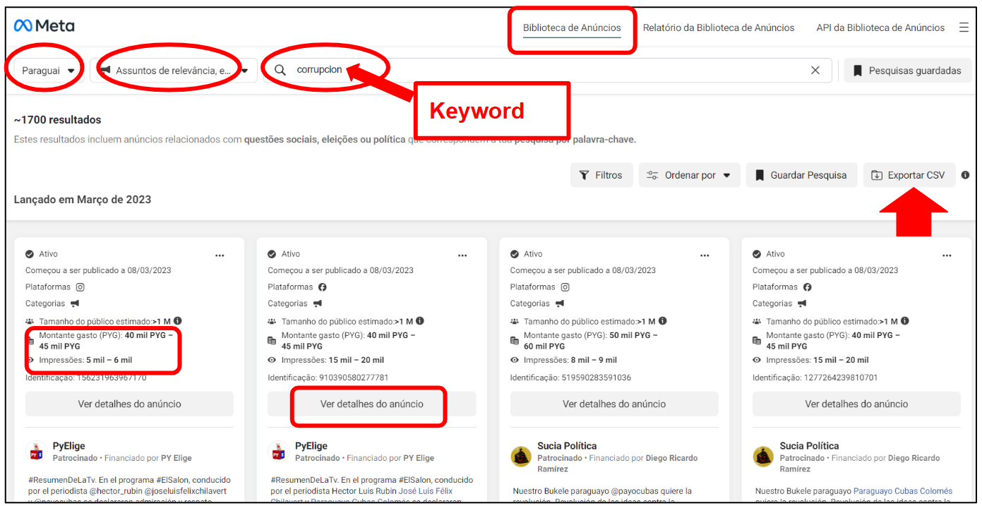 MetaAdLibrary screenshot 2